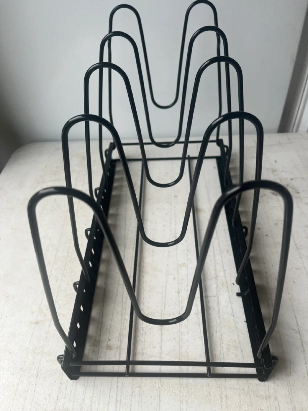Black Metal Pan/Pot Lid Organizer Rack image indicator(4)