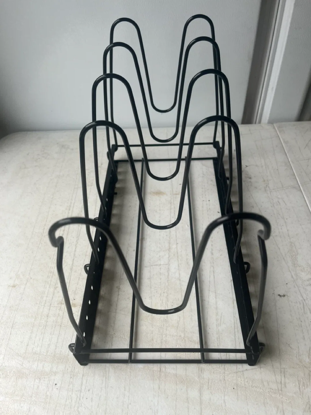 Black Metal Pan/Pot Lid Organizer Rack image indicator(2)