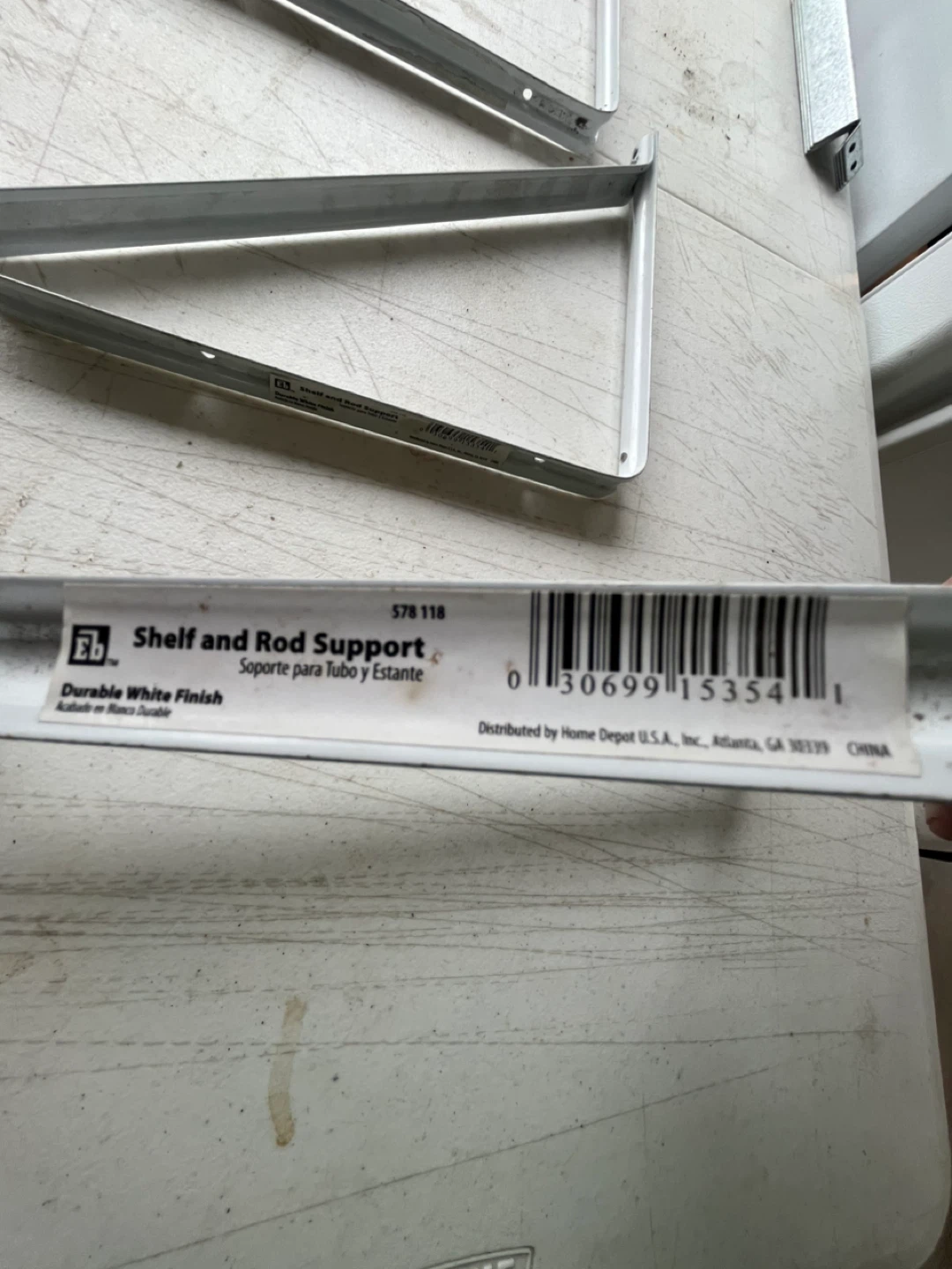 Shelf and Rod Support - Durable White Finish - photo 5
