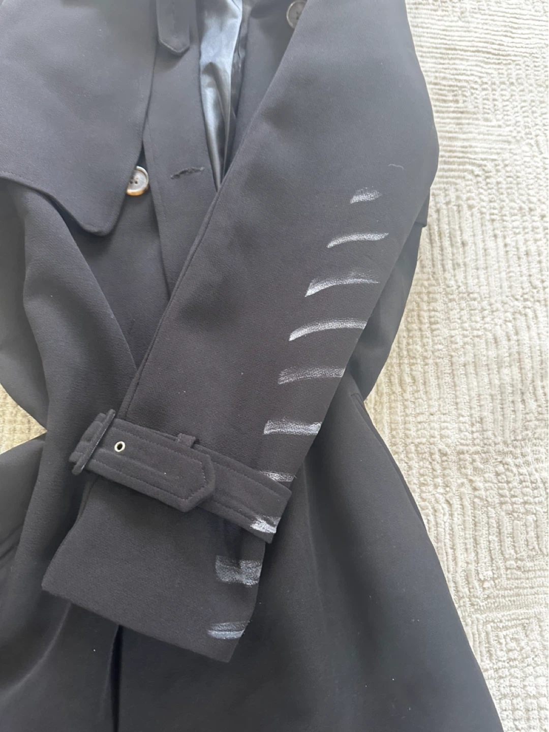 $ FIRM Black Trench Coat - photo 3
