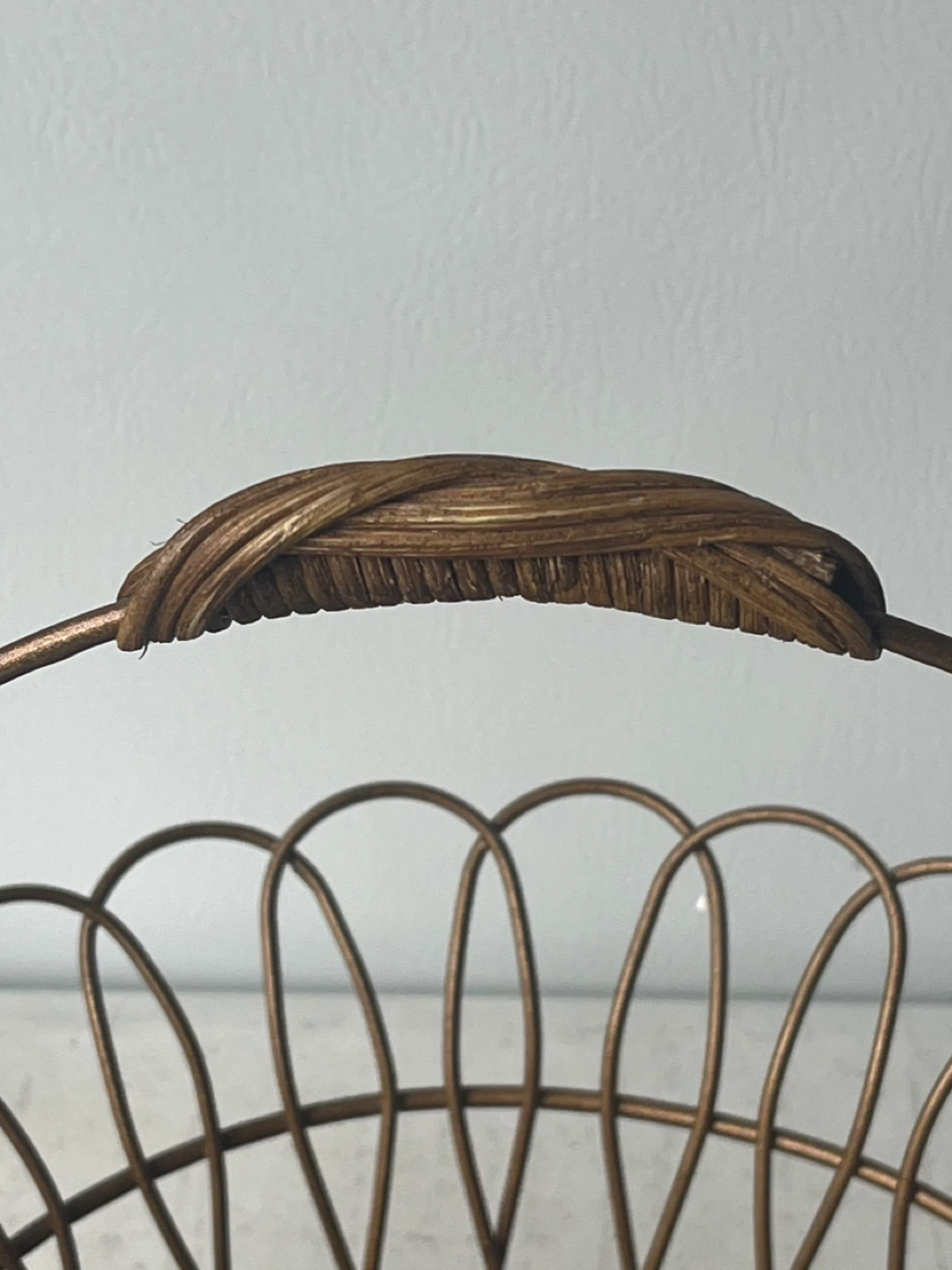 Woven Metal Basket with Ribbon - photo 5