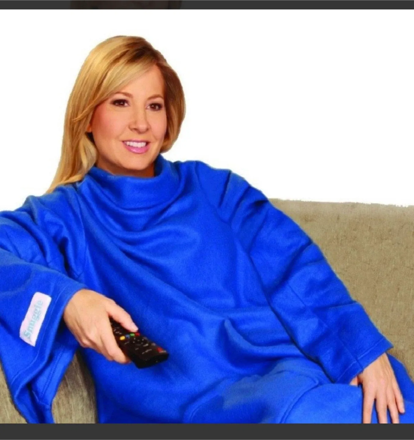 Snuggie Blanket That Has Sleeves - True Blue image indicator(2)