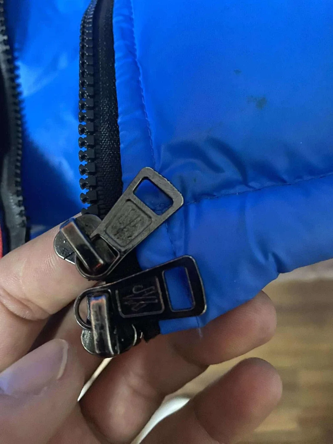 Moncler Blue Down Puffer Jacket image indicator(2)