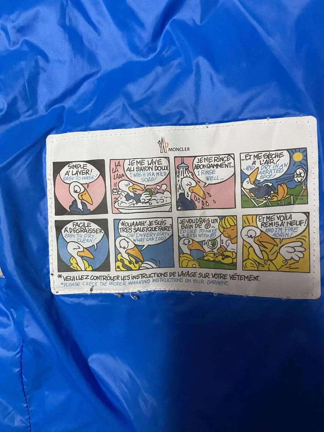 Moncler Blue Down Puffer Jacket image indicator(4)