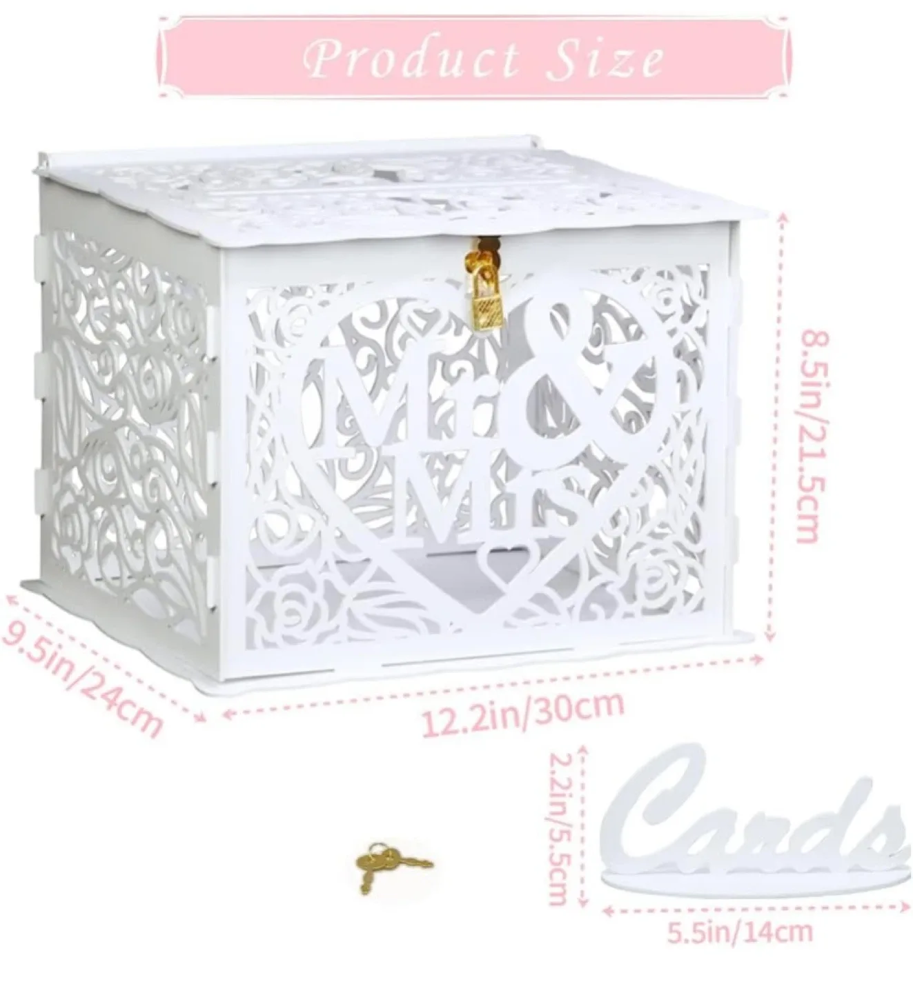 New Wood Wedding Card Box image indicator(2)