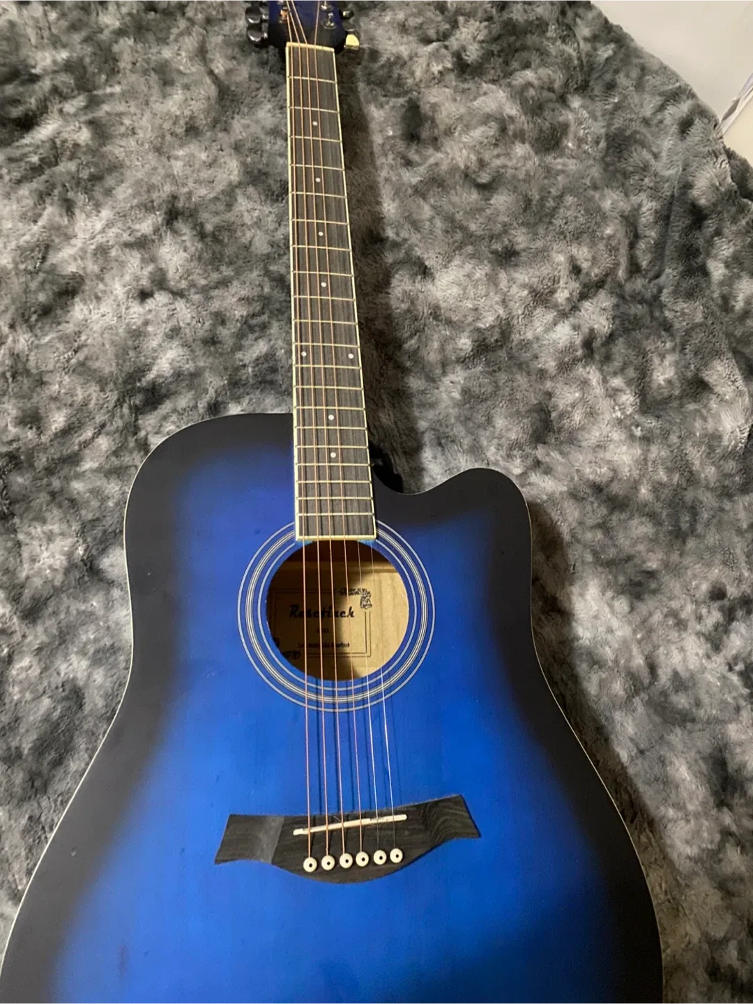 Ranchtek Acoustic Guitar - Blue image indicator(3)