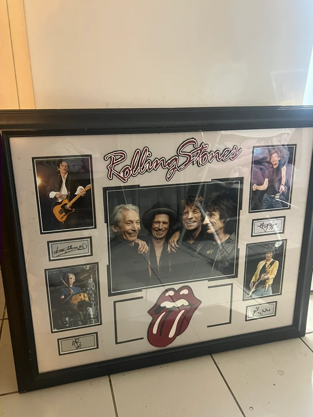 Rolling Stones Framed Autographed Photo image indicator(2)
