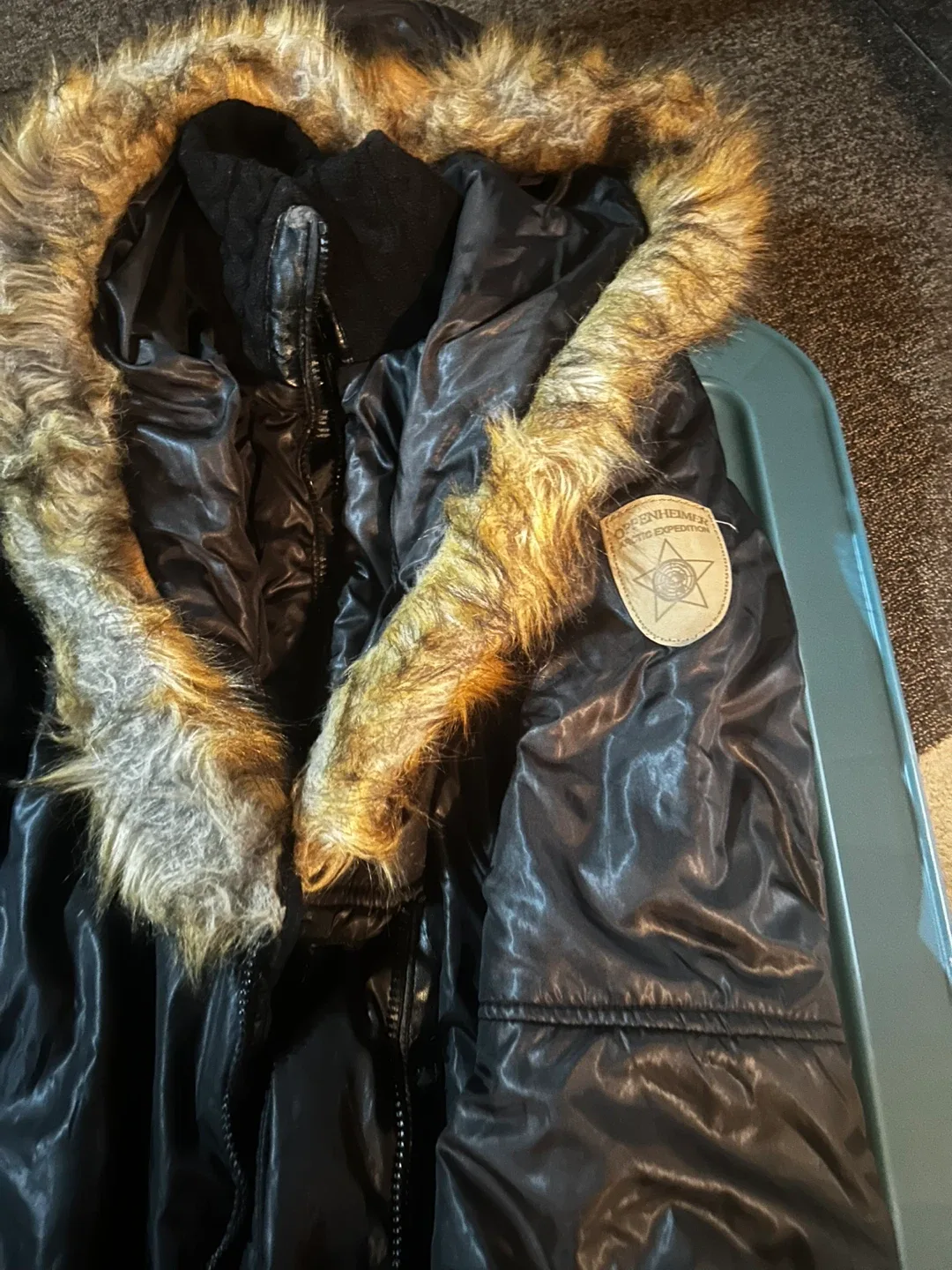 Oppenheimer Black Winter Parka, Size M/M image indicator(2)