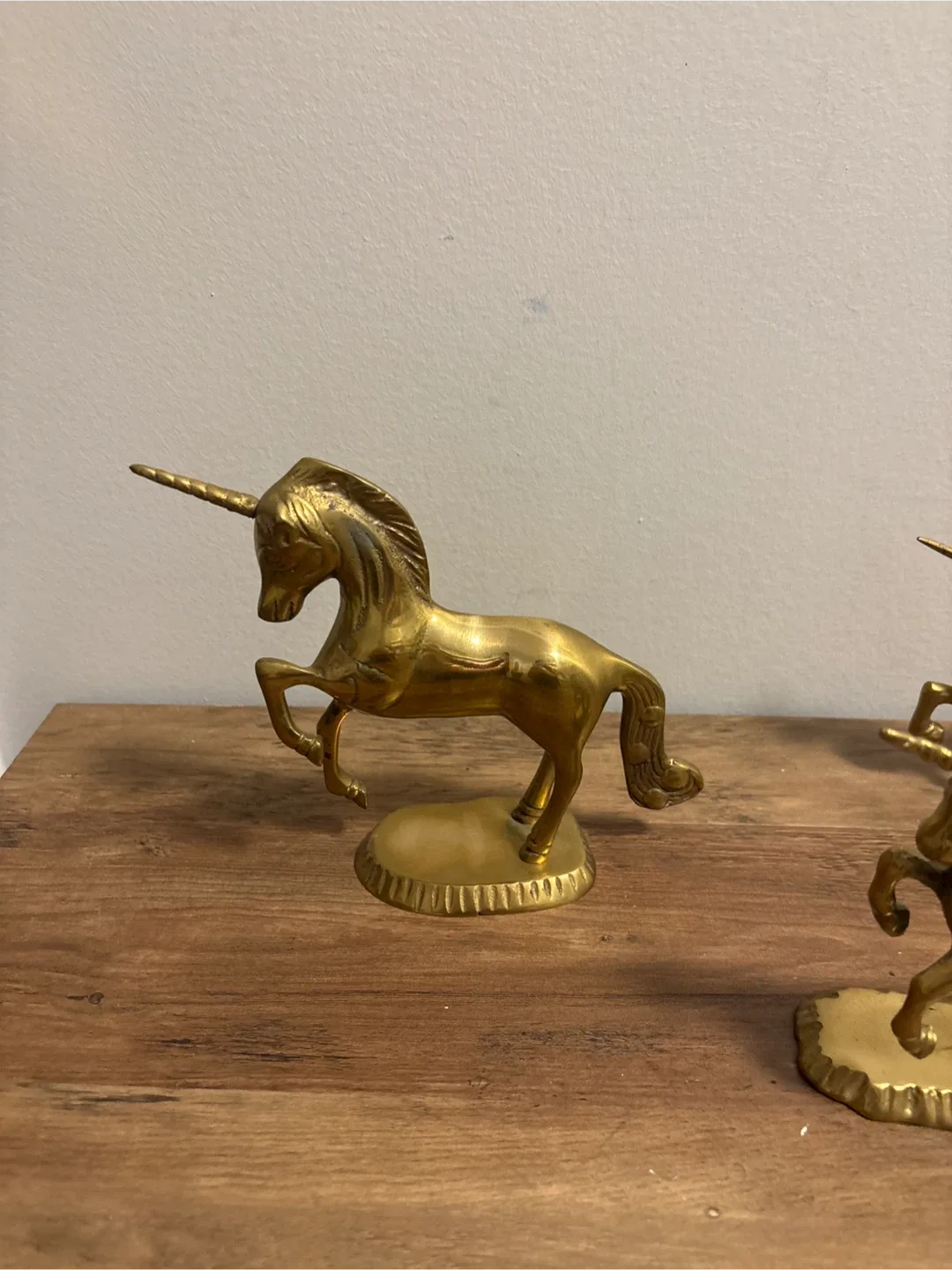 Vintage brass Unicorn Figurines (Set of 7) image indicator(7)