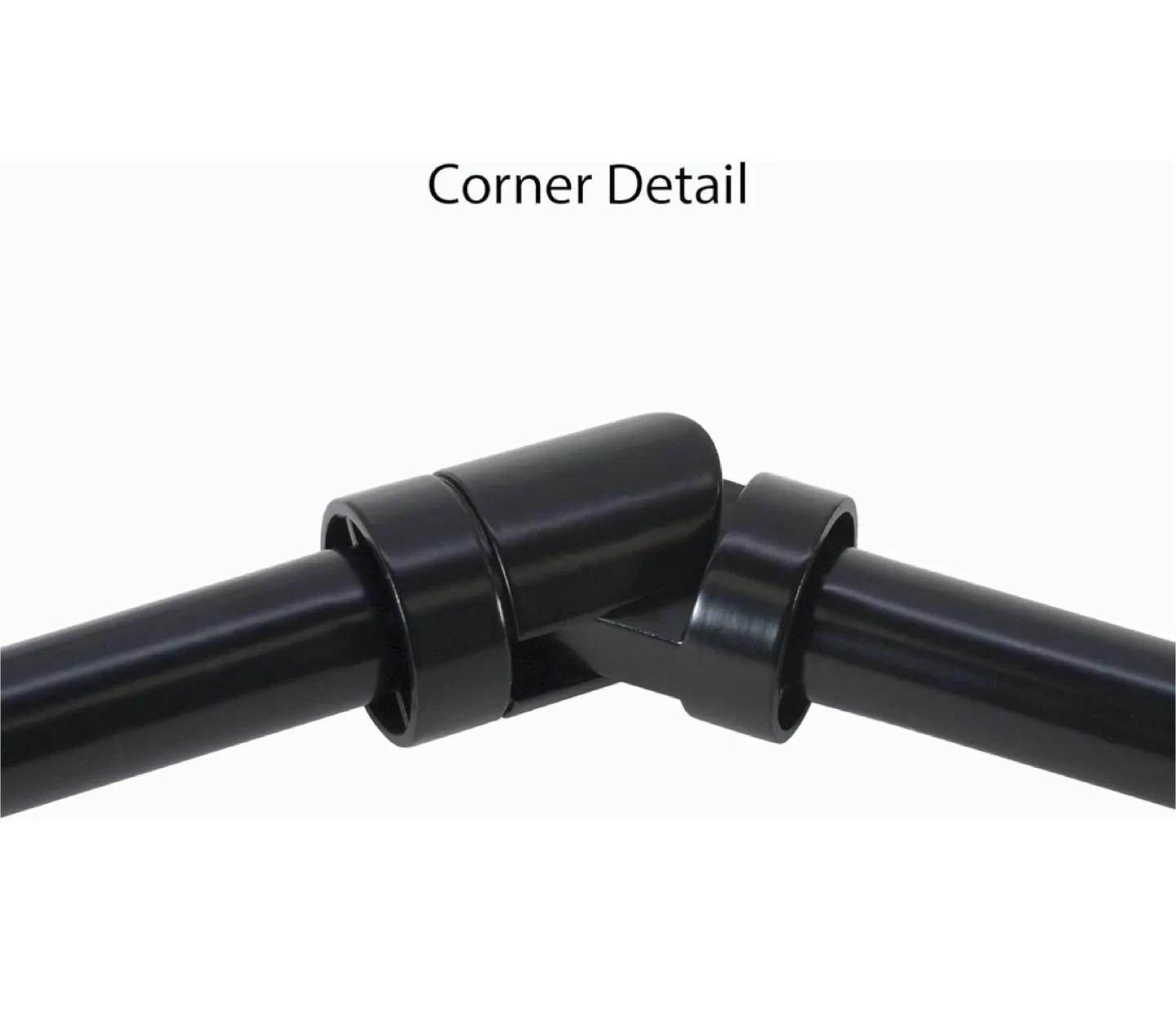 Corner Curtain Rod for L-Shaped or Bay Windows – Bronze image indicator(4)