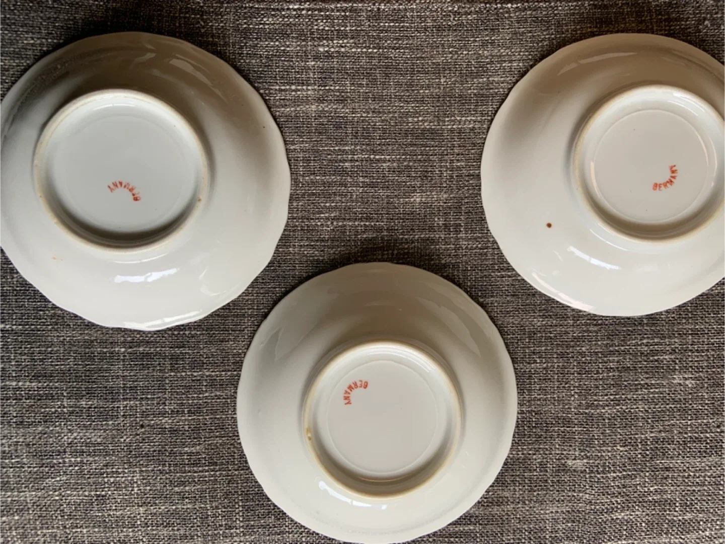 Antique German Porcelain Bowls - Set of 3 image indicator(2)