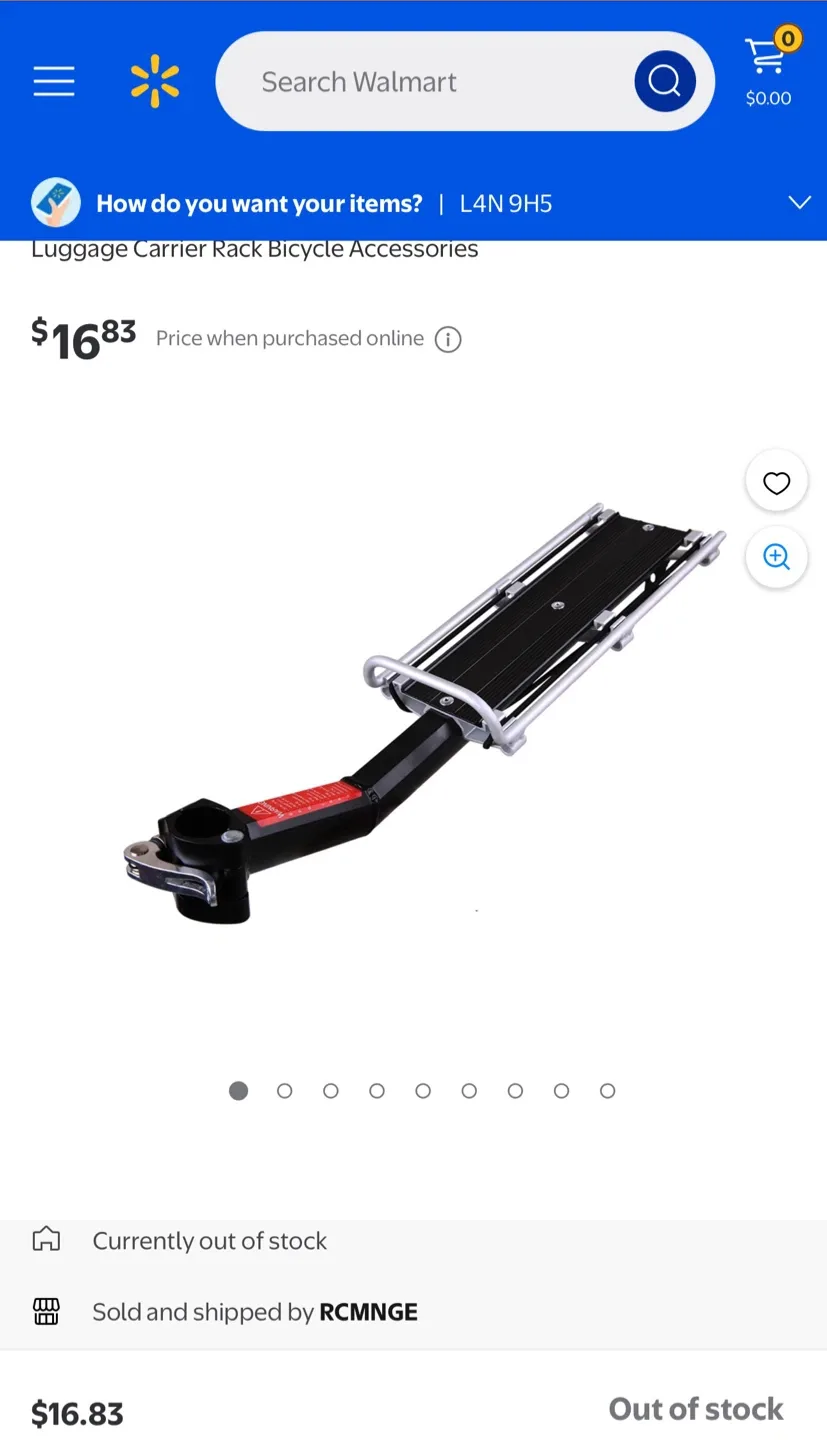 Luggage Carrier Rack Bicycle Accessories