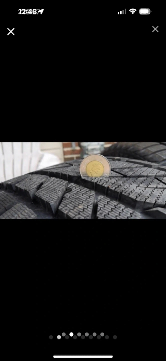 DODGE 95% New. 255/40R/19–Two winter wheels with rims . - photo 2