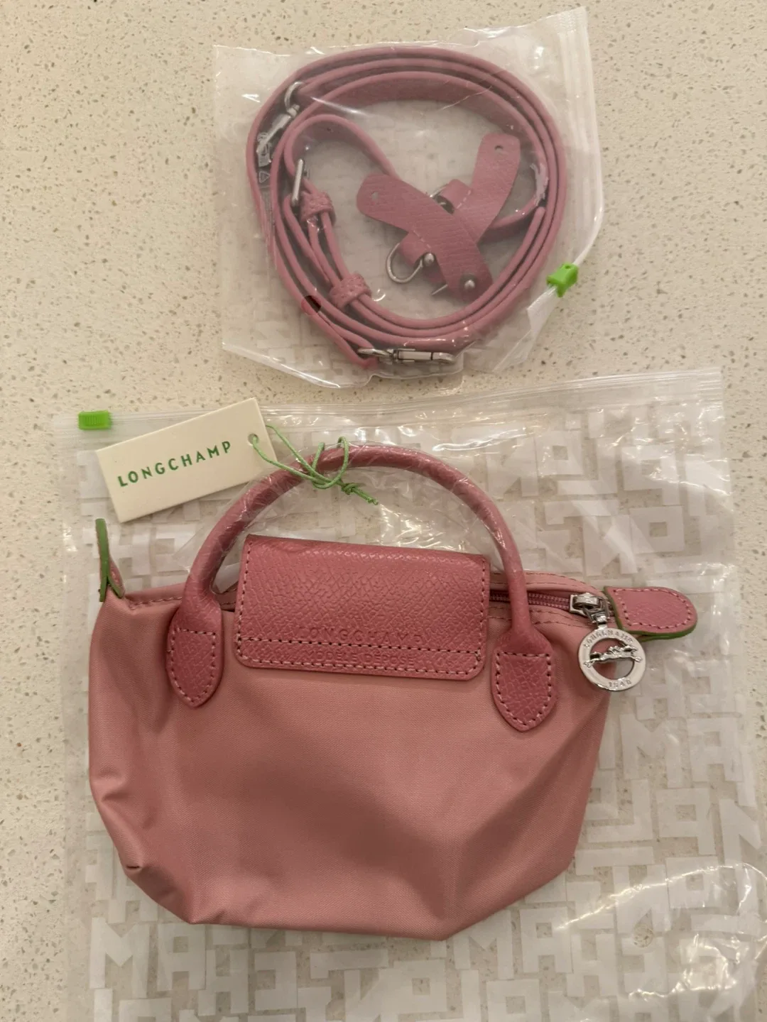 Longchamp Le Pliage Mini Pink Bag - New image indicator(2)