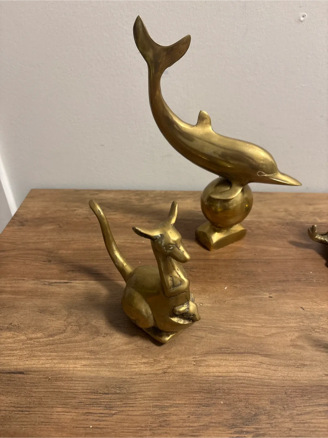 Vintage Brass Animal Figurines - Set of 6 image indicator(4)