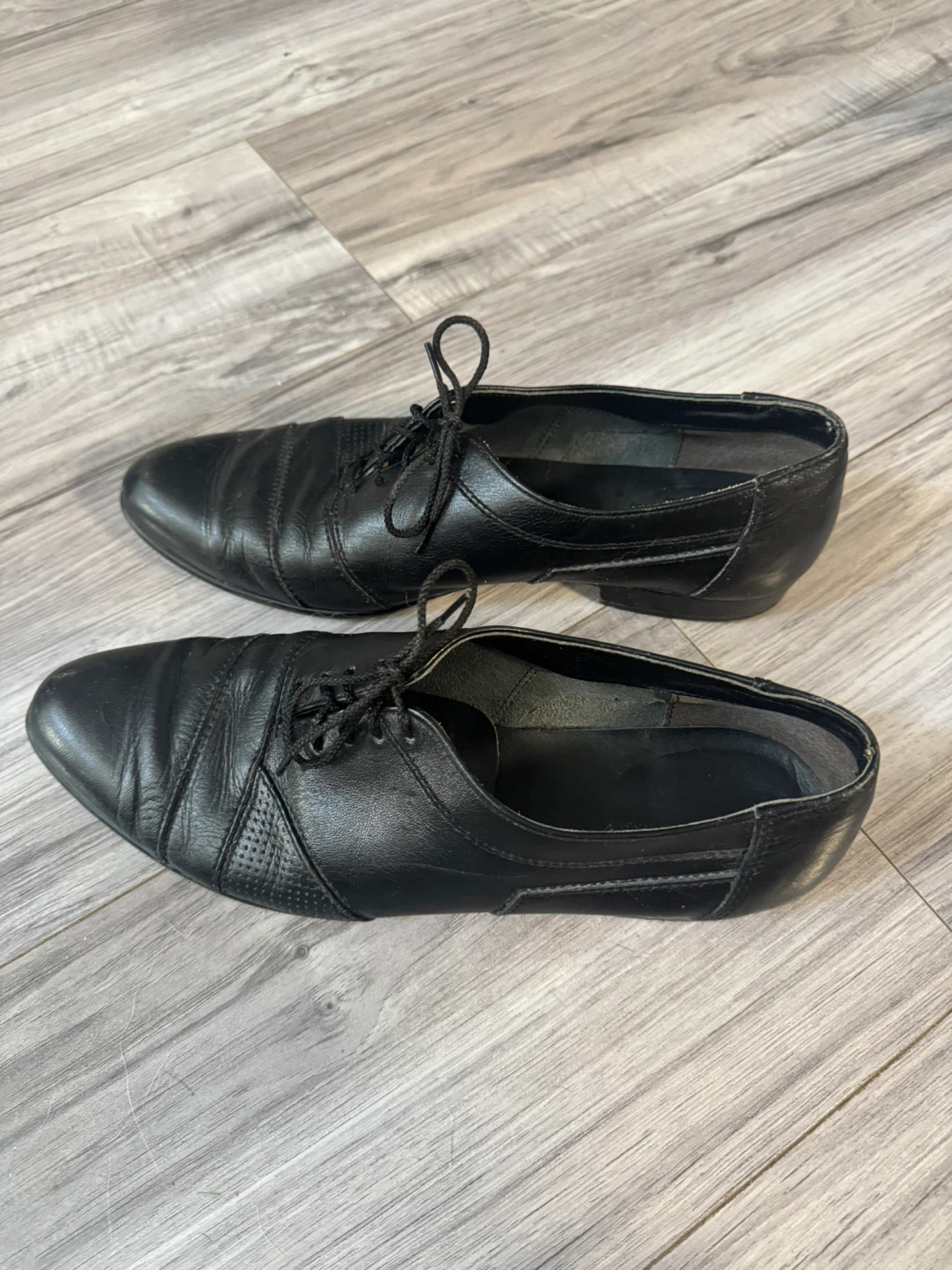 Men's Black Dress Shoes, Size 9 - photo 5