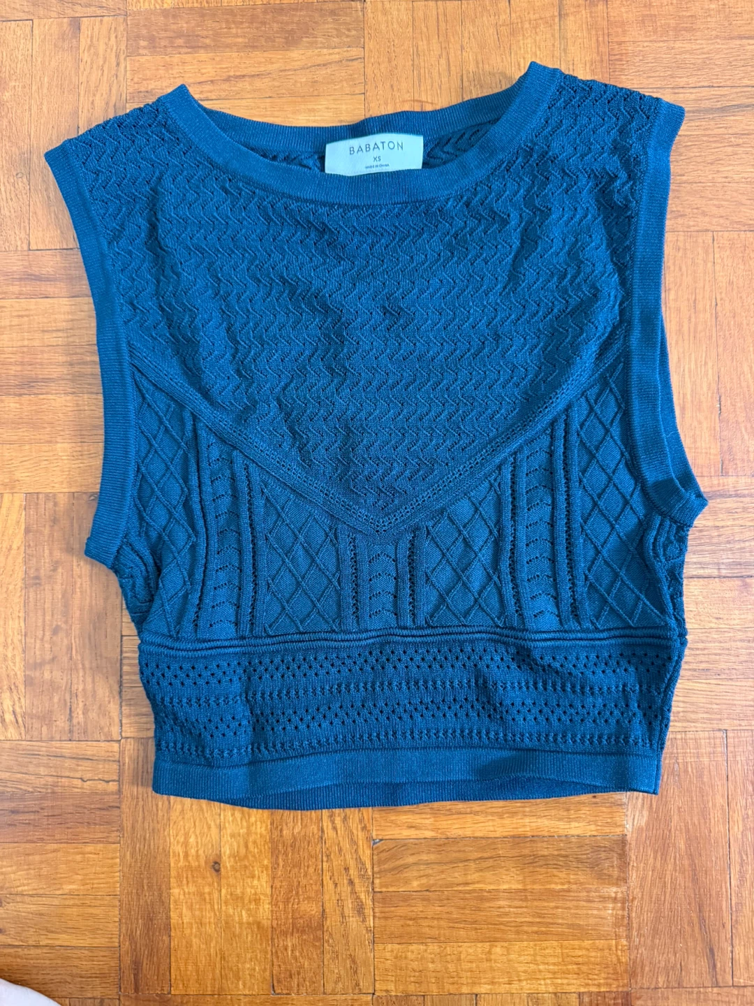 Babaton Pointelle Tank - Herbarge Green