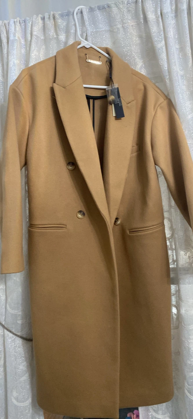 Tahari Camel Coat - New with Tags