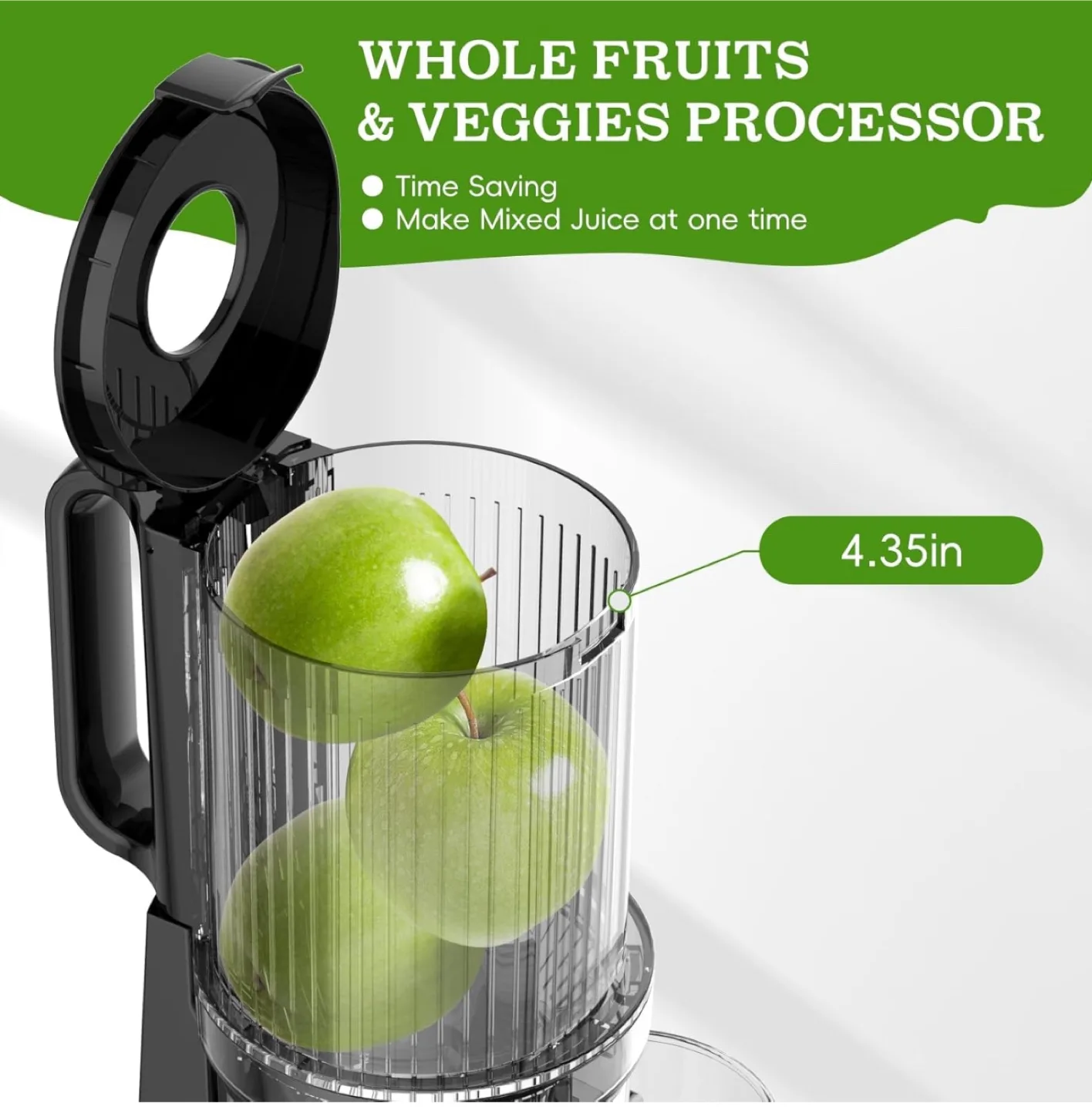 Brand New Cold Press Juicer-Stainless Steel, Wide Chute image indicator(2)