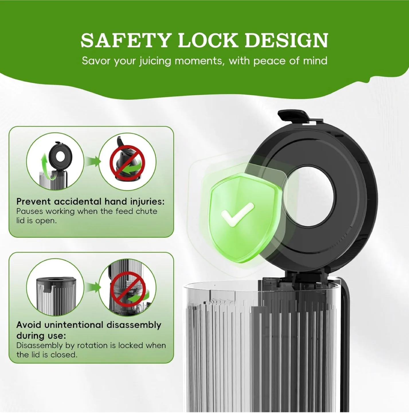 Brand New Cold Press Juicer-Stainless Steel, Wide Chute image indicator(7)