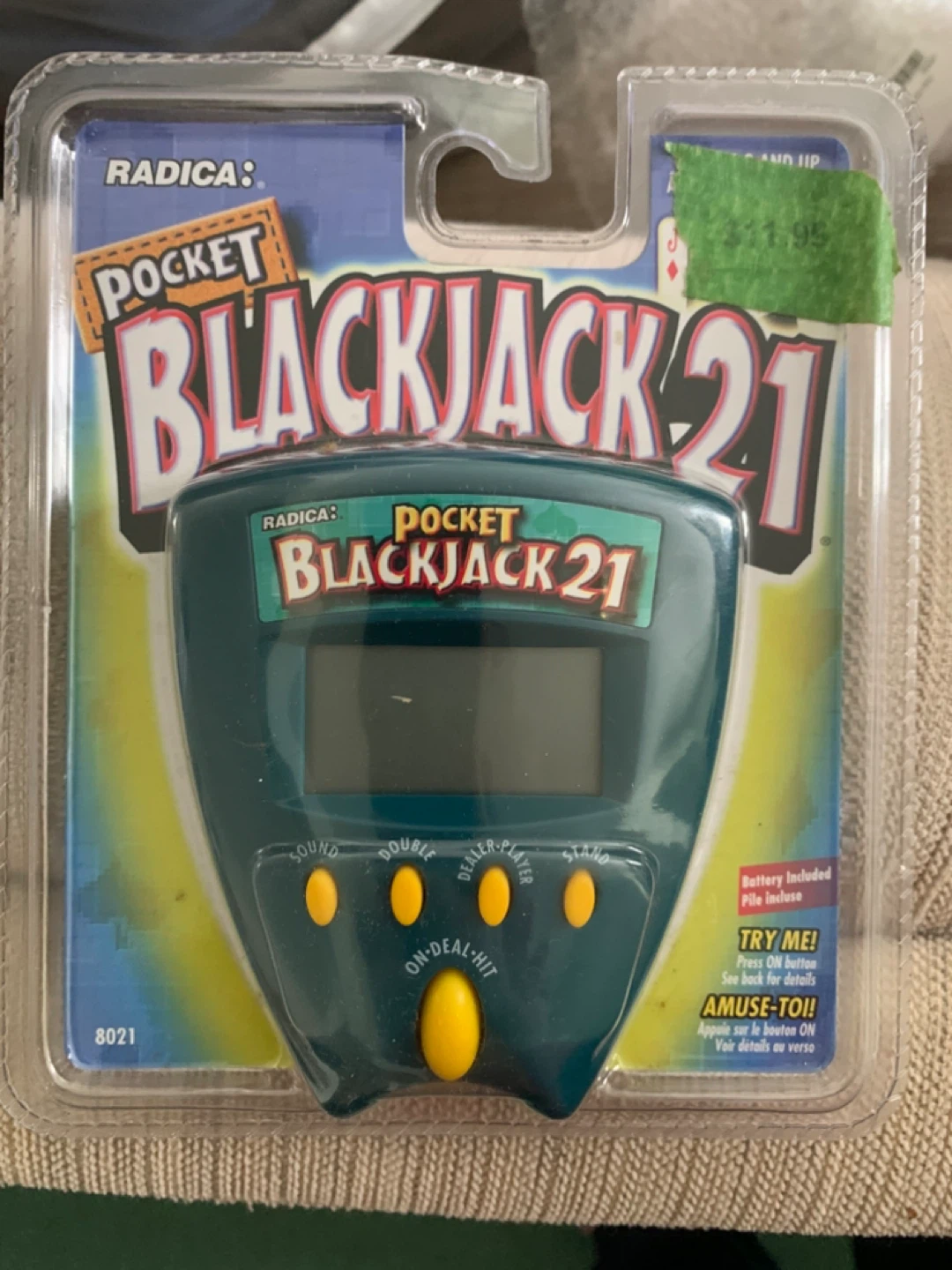 Radica Pocket Blackjack 21 Handheld Game - New in Package!
