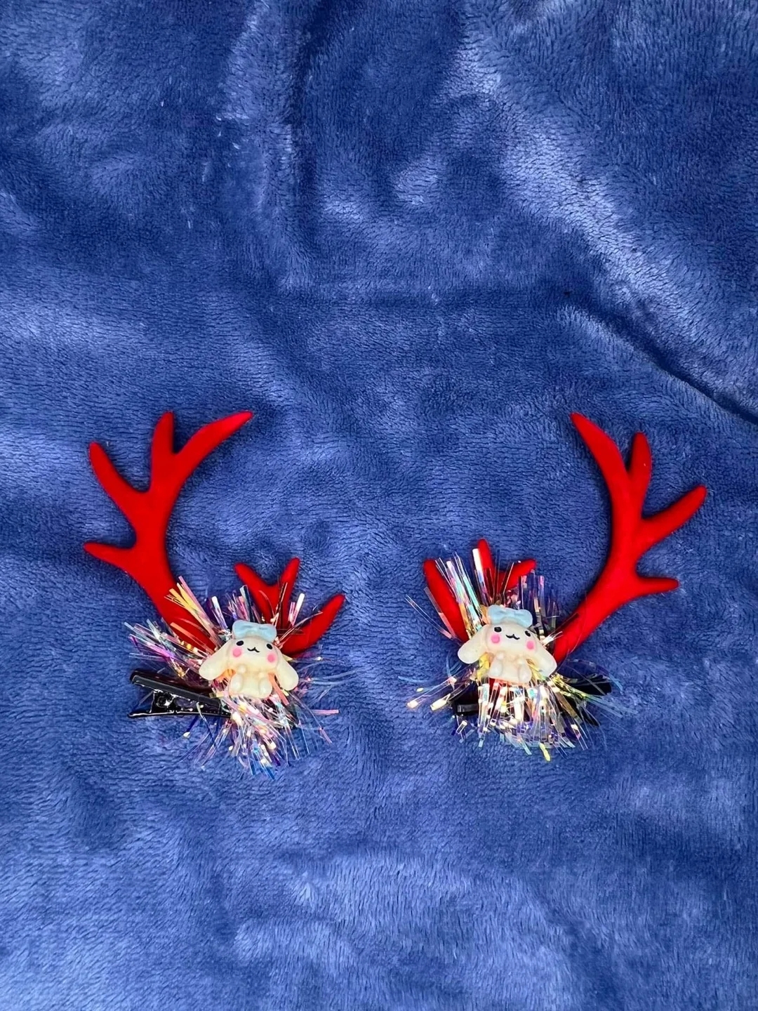 Reindeer Antler Hair Clips - Holiday Accessories image indicator(7)
