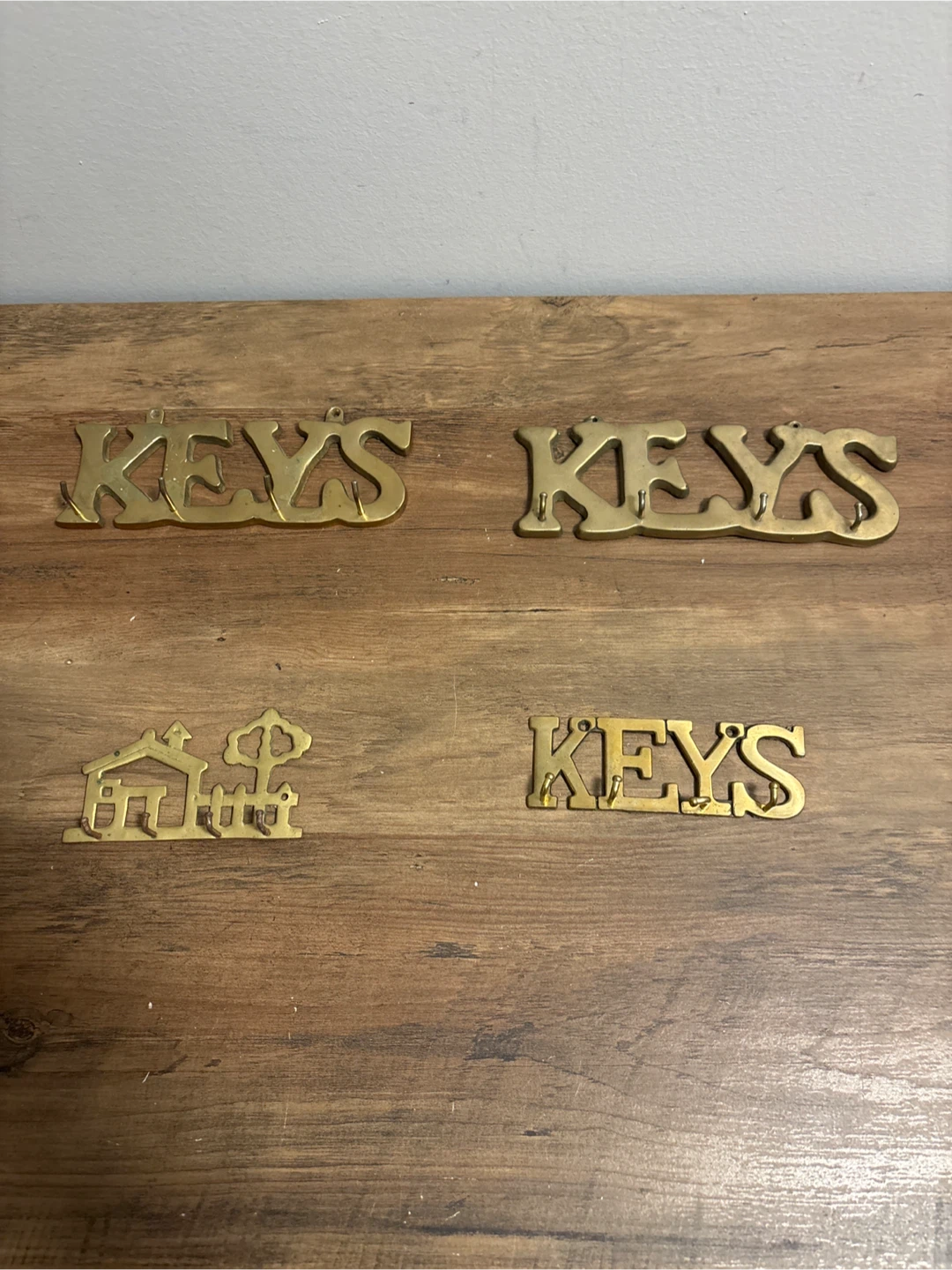 Vintage Brass Key Holder