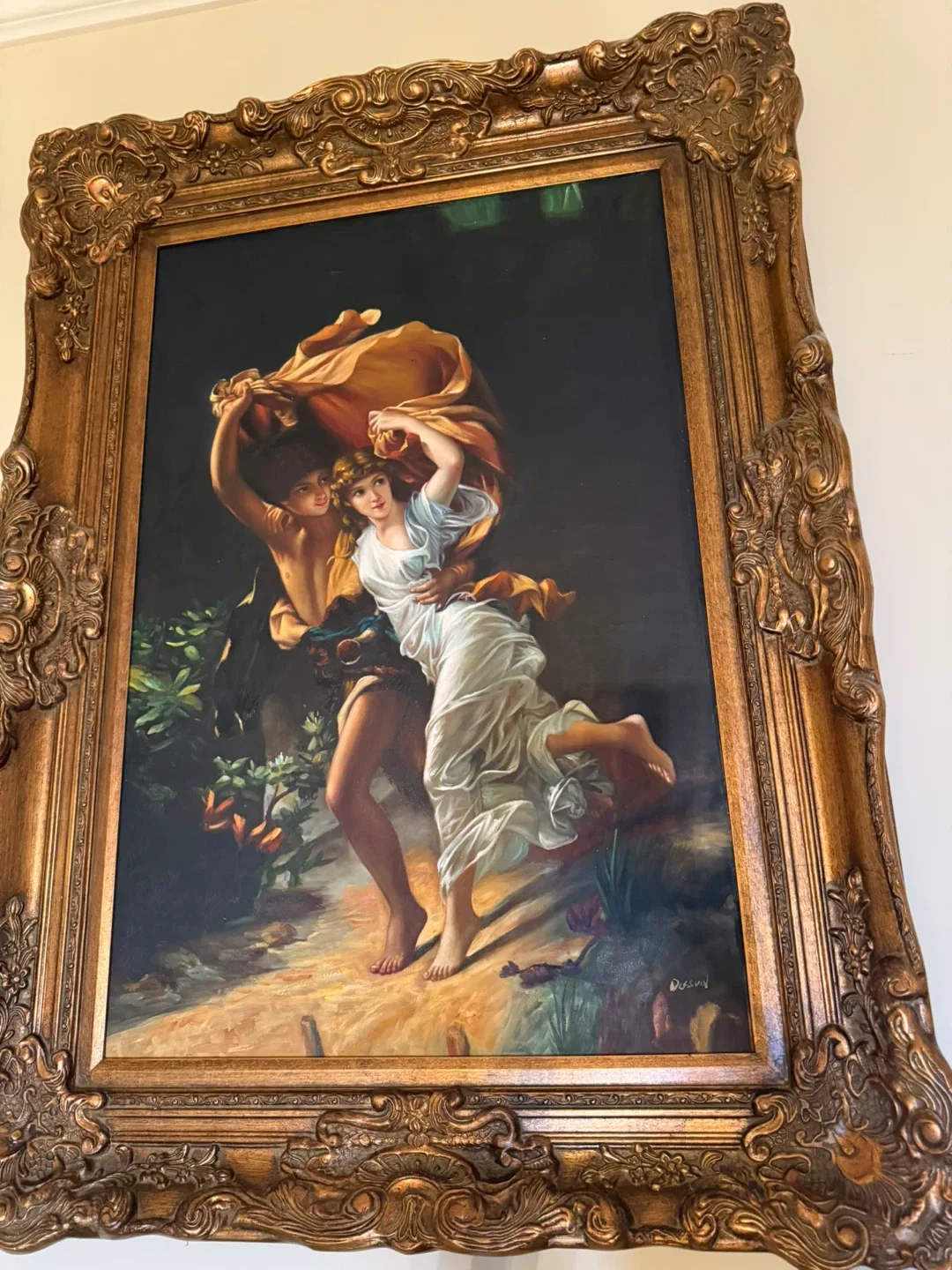 Ornate oil paintings with gold frames image indicator(4)