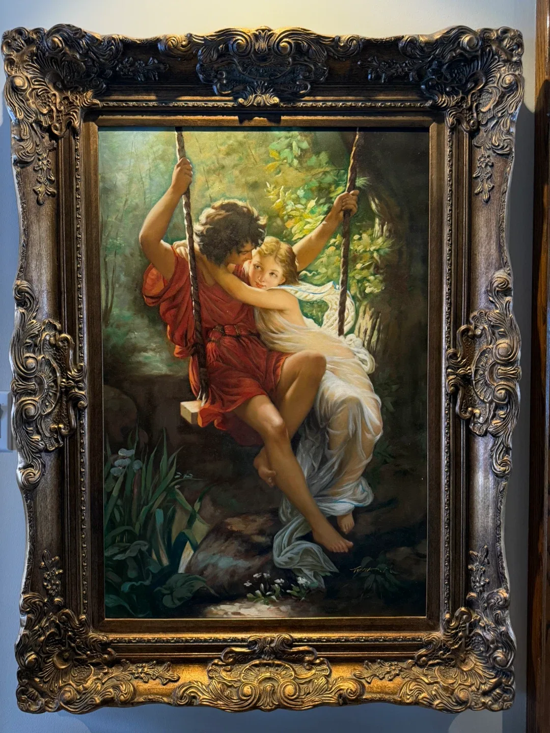 Ornate oil paintings with gold frames image indicator(3)