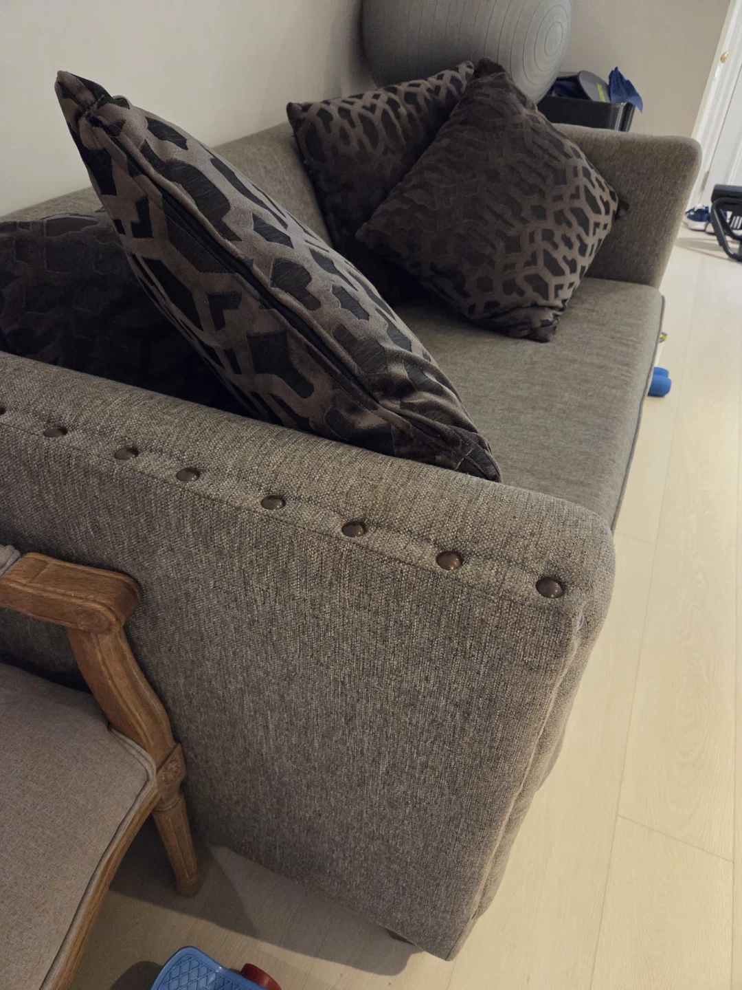 Grey Loveseat Sofa