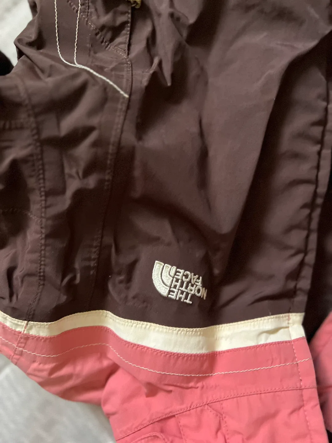 The North Face Girls' Winter Jacket, Brown & Pink image indicator(4)