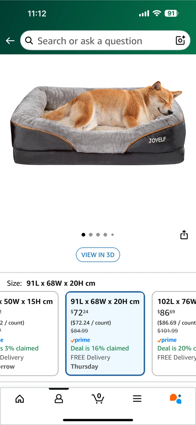 New Dog Bed: JOYELF Large Orthopedic Memory Foam - photo 5