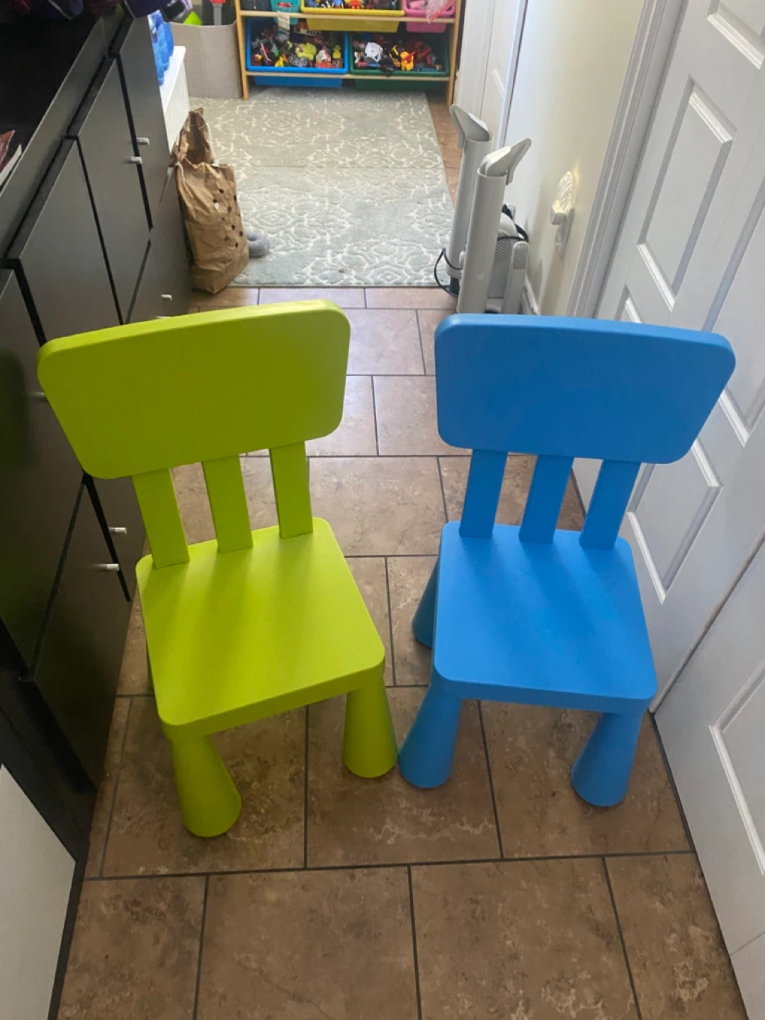 IKEA Children's Chairs - Green, Blue, Red - photo 5