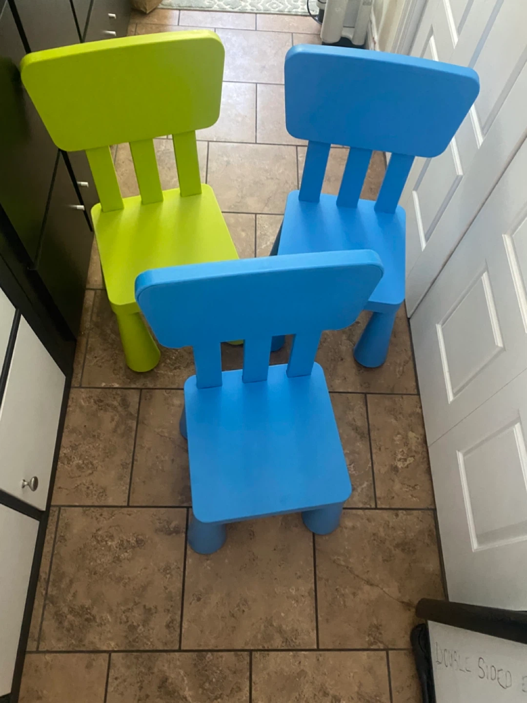 IKEA Children's Chairs - Green, Blue, Red - photo 4