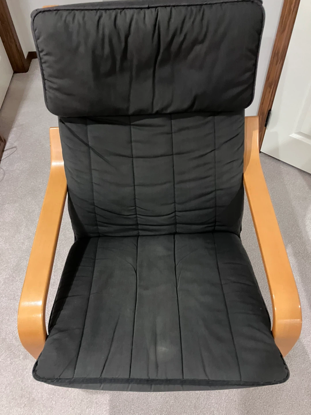 IKEA Poang Chair - Black Cushion - photo 2