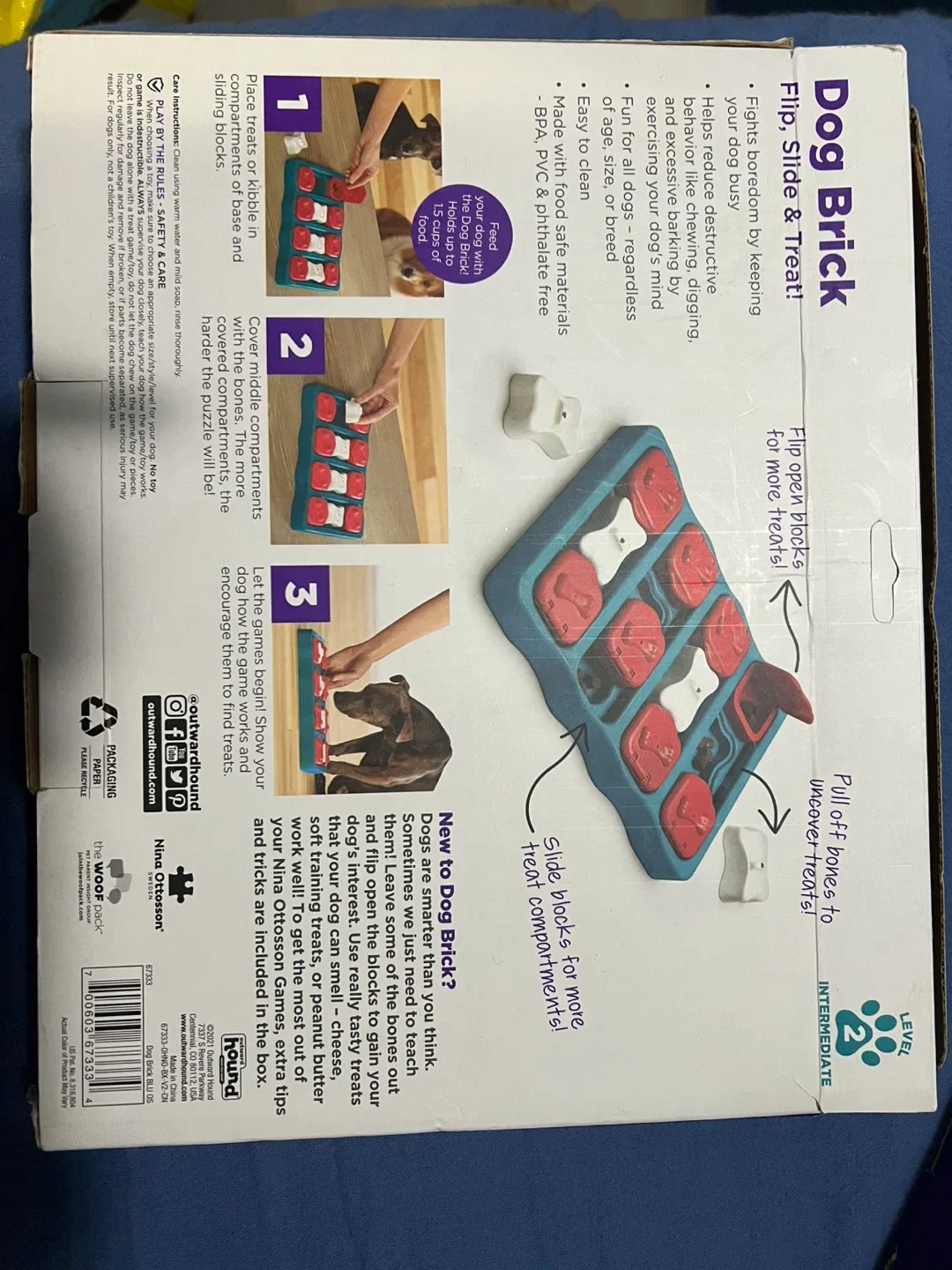 Outward Hound Dog Brick Puzzle Toy image indicator(2)