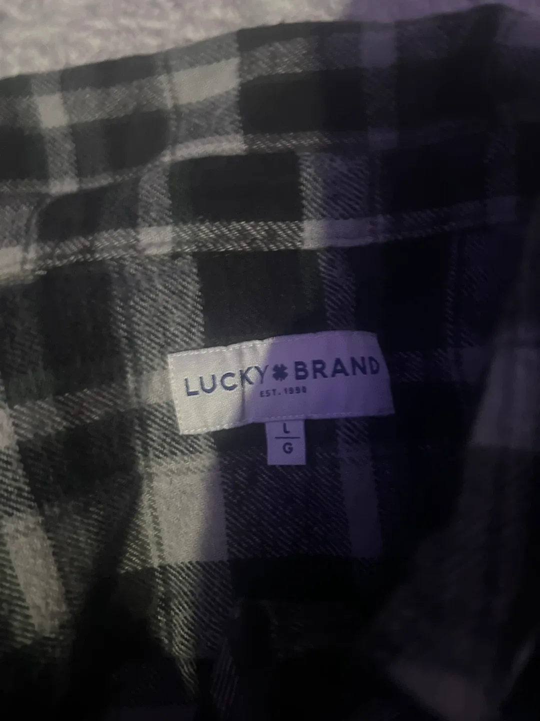 Lucky Brand Flannel Shirt - Size Large image indicator(3)
