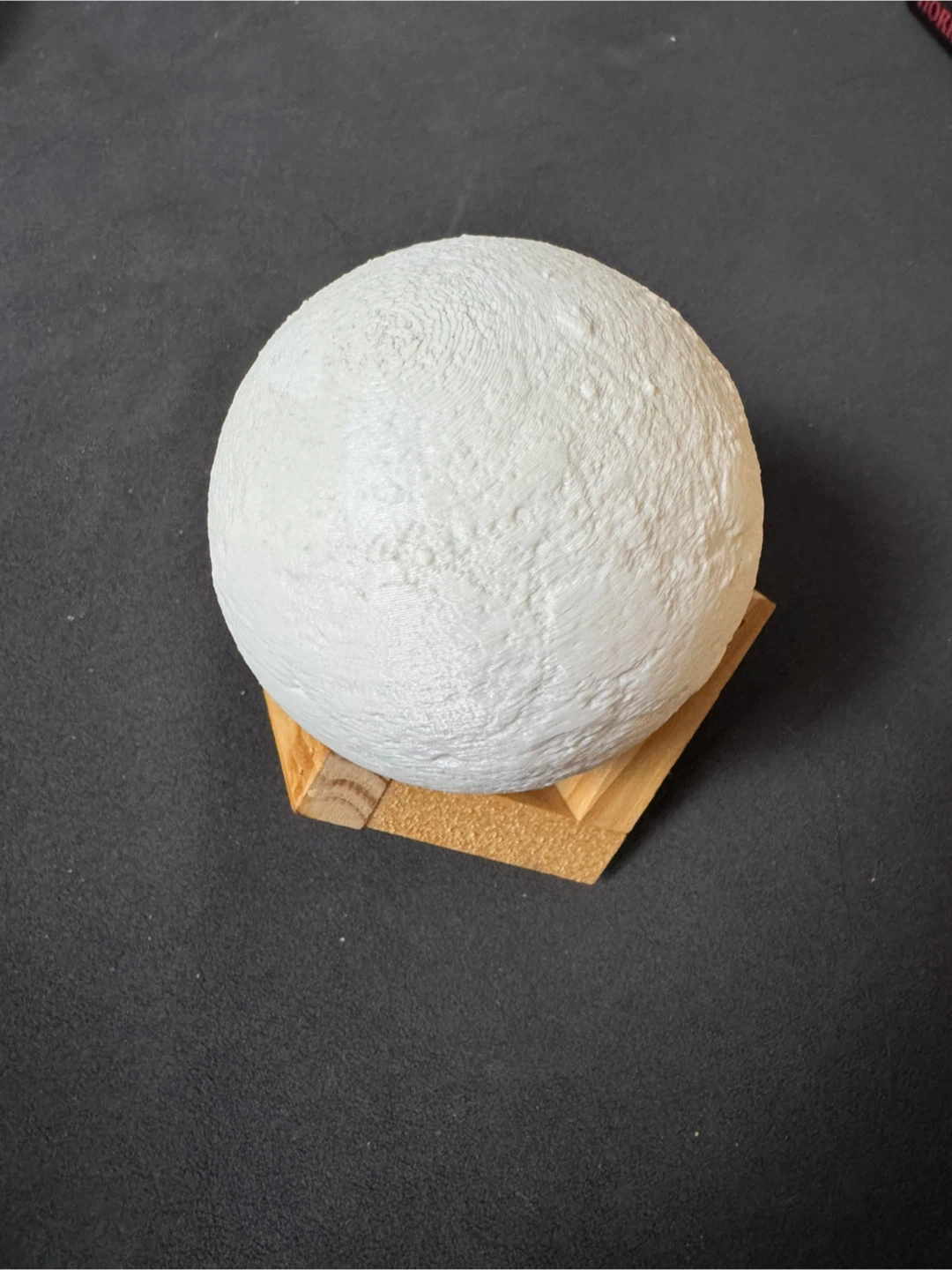 Moon Lamp with Wooden Stand - photo 2