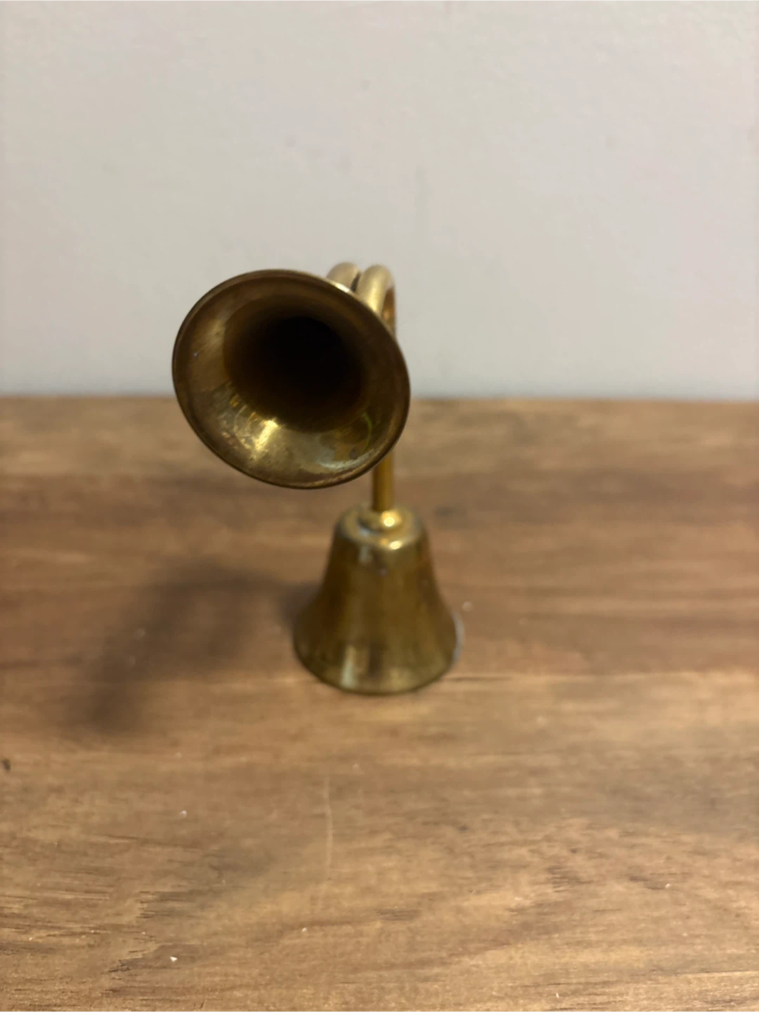 Brass Horn Bell Ornament - photo 2