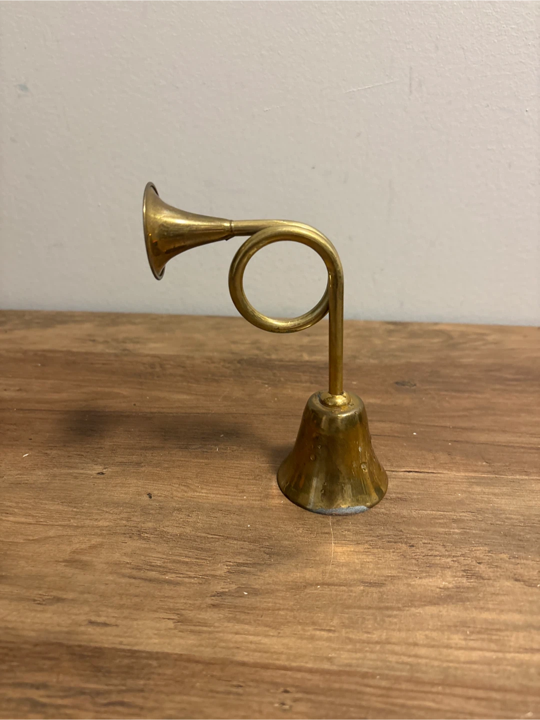 Brass Horn Bell Ornament