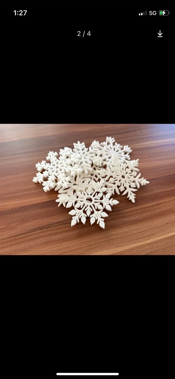 Snowflake Coasters - Set of 6 image indicator(2)