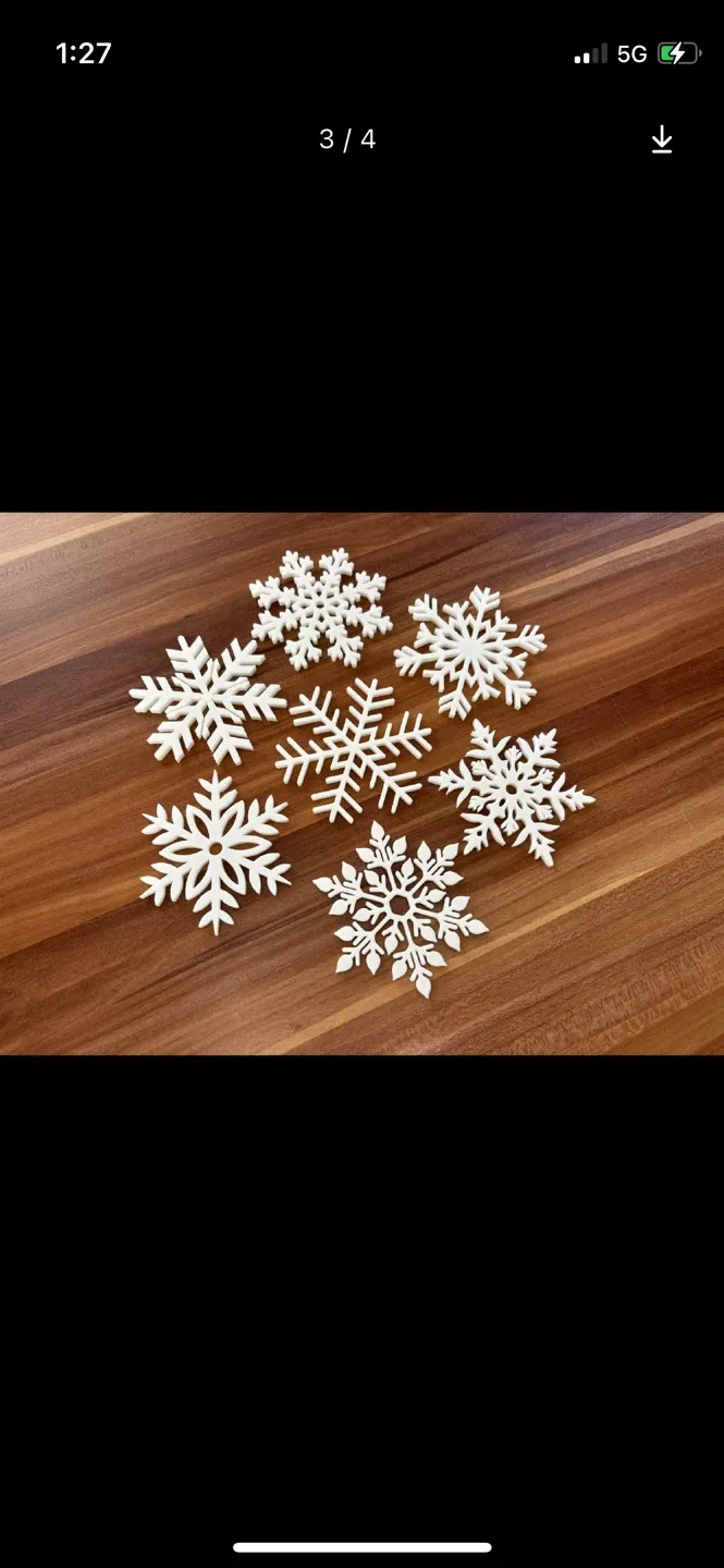 Snowflake Coasters - Set of 6 image indicator(3)