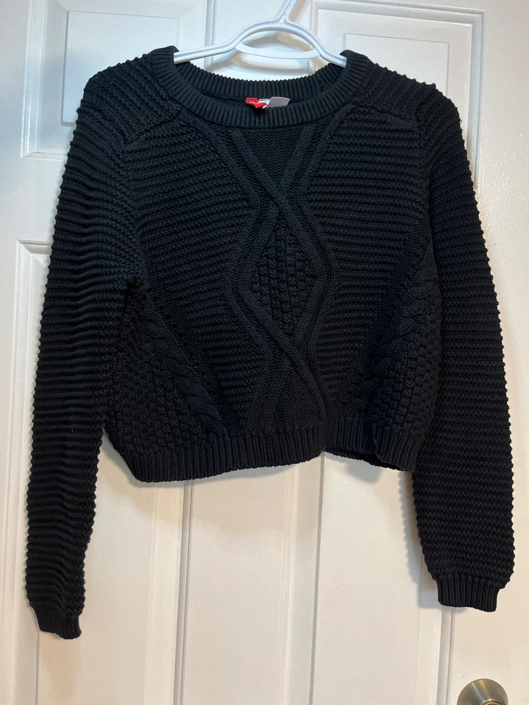 H&M Divided Black Knit Sweater - Size M