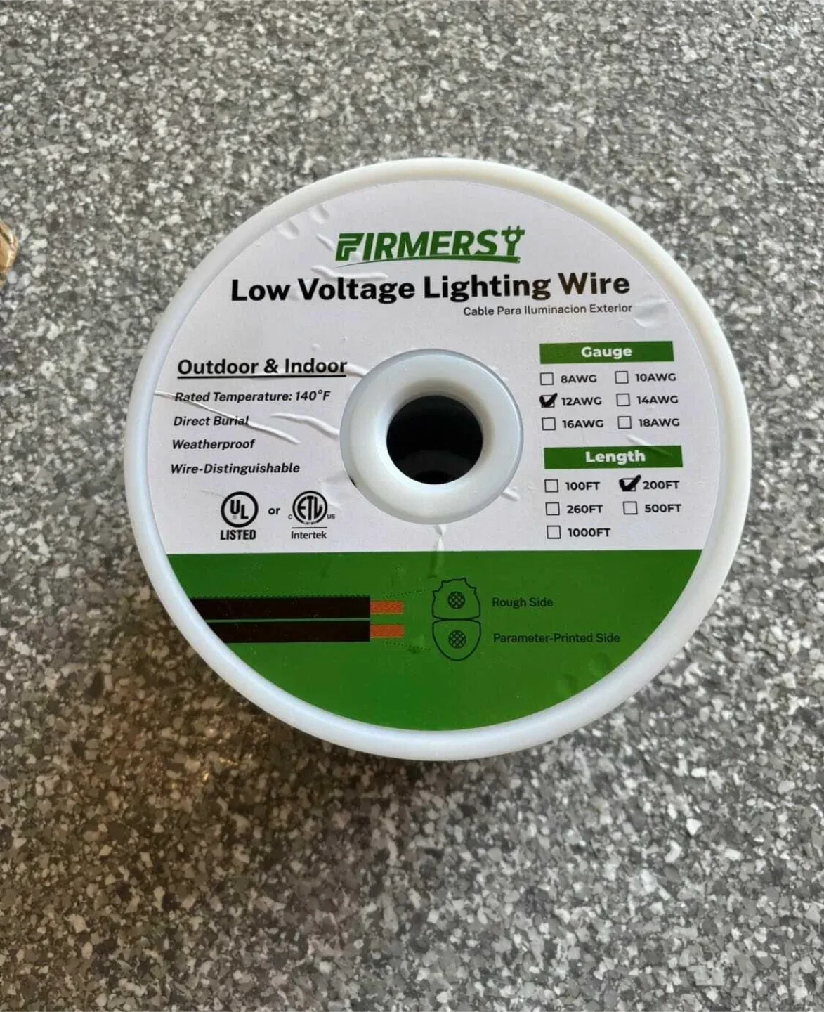 Firmers Low Voltage Outdoor & Indoor Lighting Wire For Sale