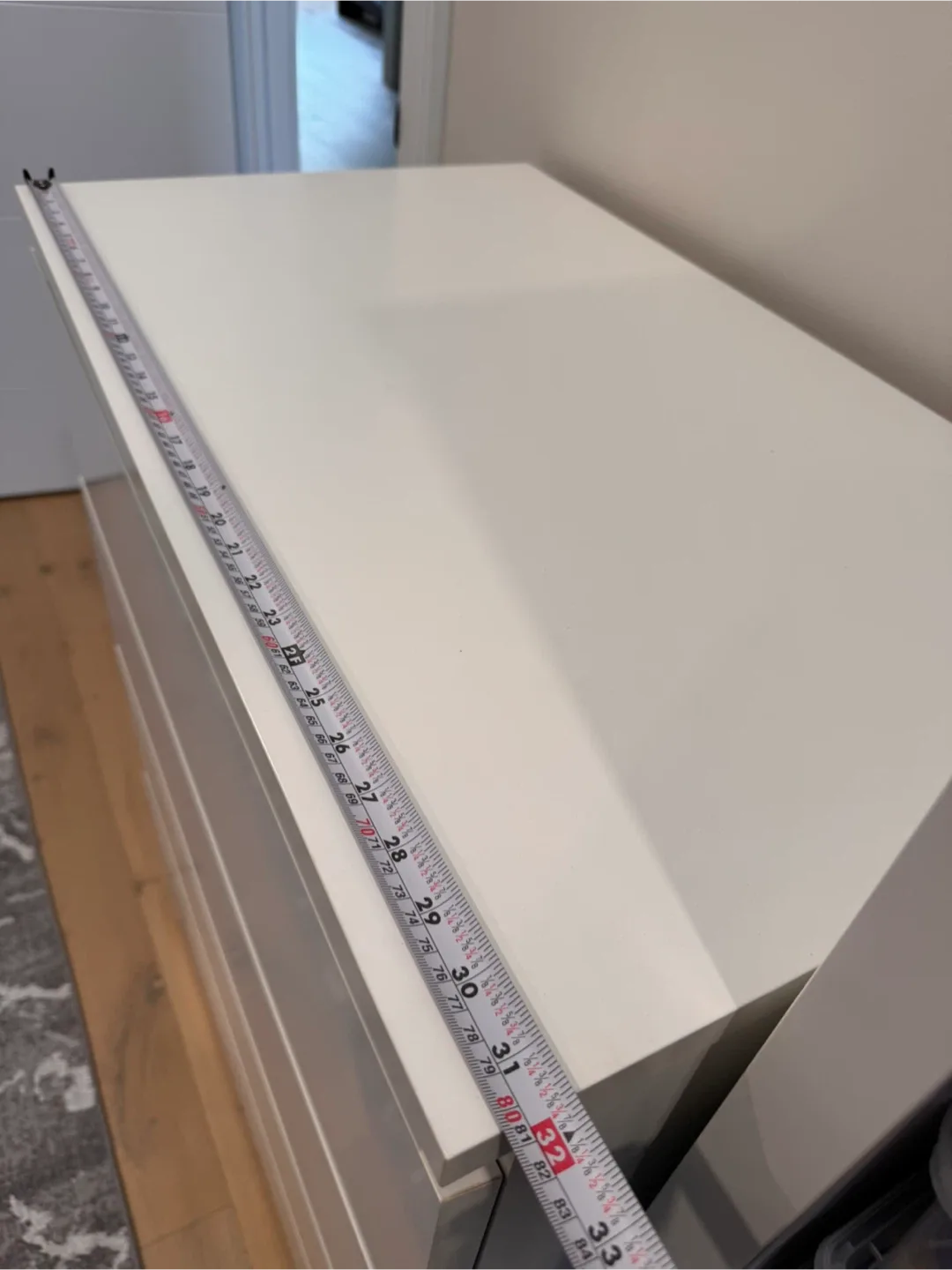 White MALM Ikea dresser - 4 drawer image indicator(6)