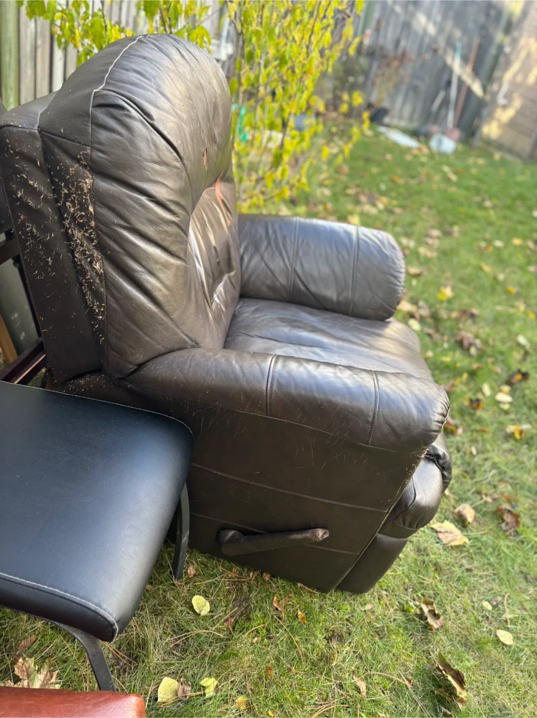 Brown Leather Recliner image indicator(2)