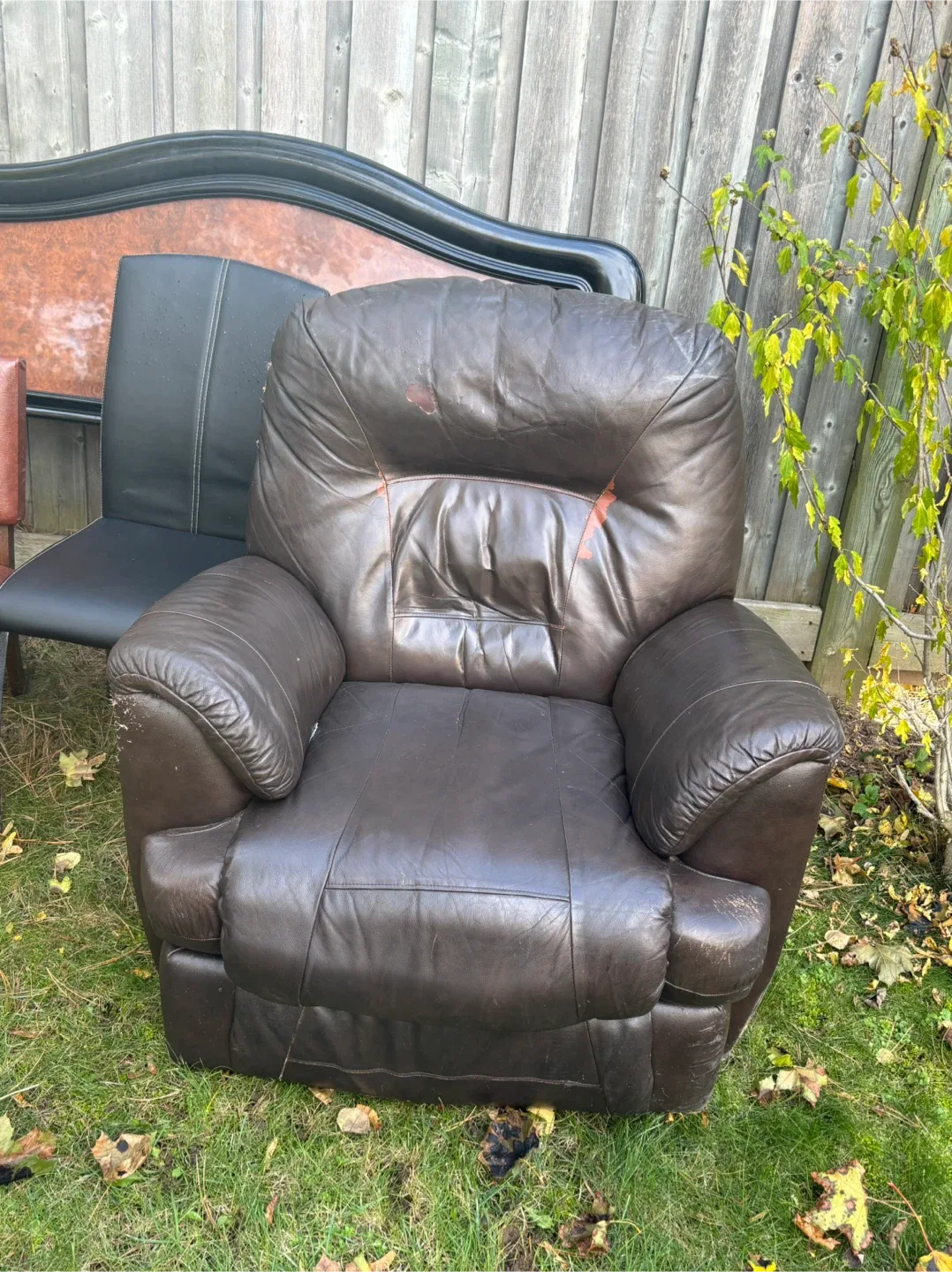 Brown Leather Recliner
