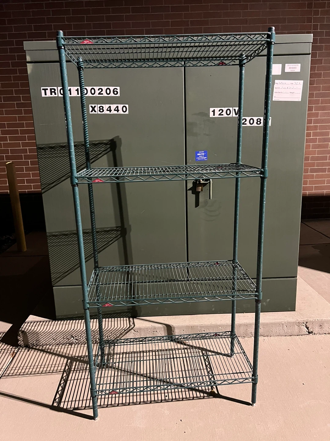4-Tier Wire Shelving Unit - 75"x18" heavy duty