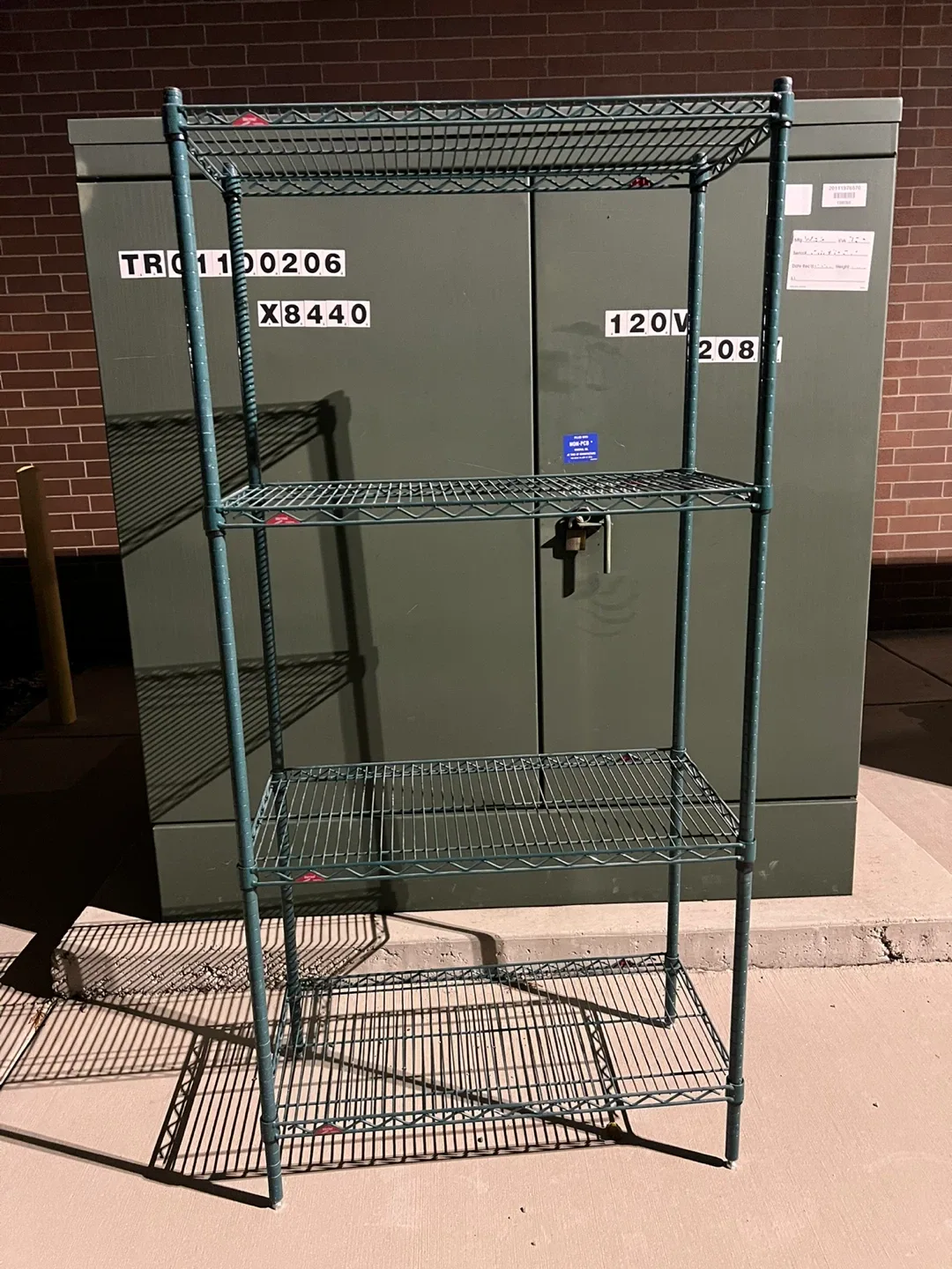 4-Tier Wire Shelving Unit - 75"x18" heavy duty