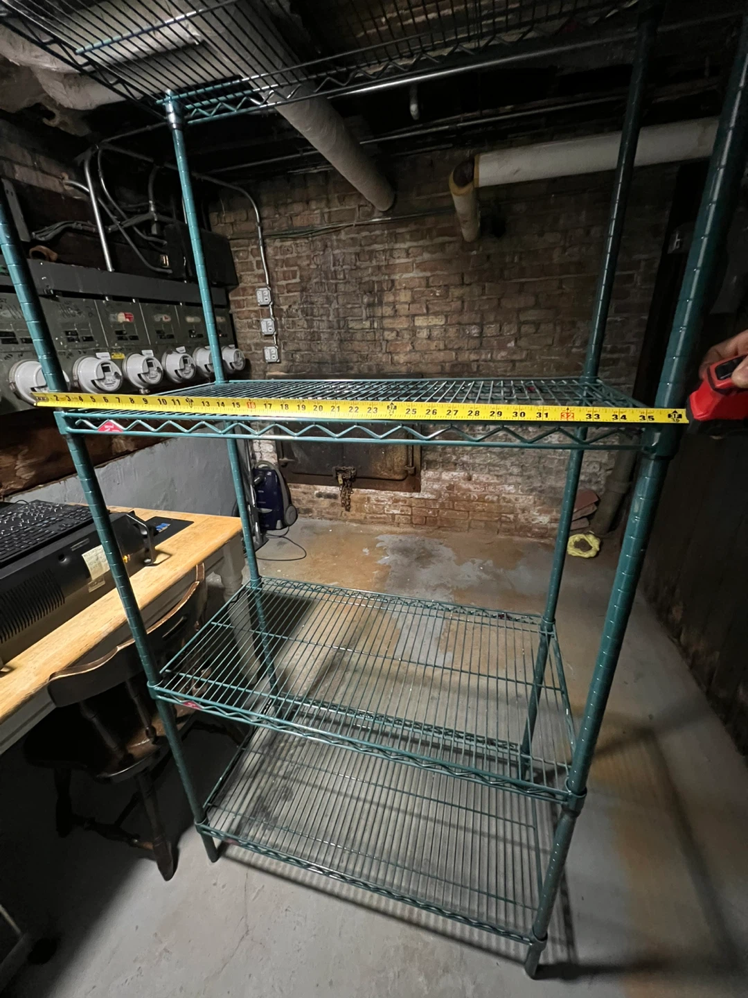4-Tier Wire Shelving Unit - 75"x18" heavy duty - photo 3